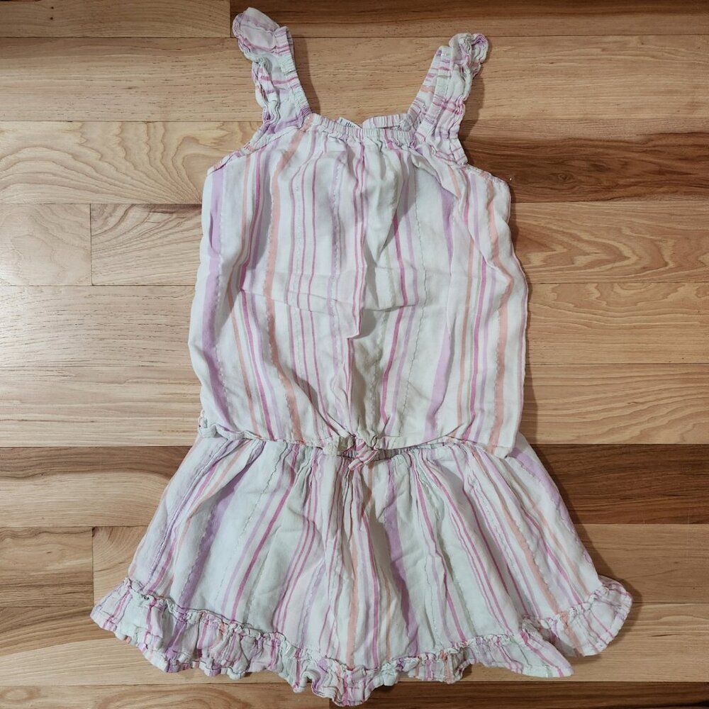 Girls Jumping Beans Matching Striped Ruffle Tank/Skort Set - Size 7